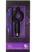 Load image into Gallery viewer, Rocks Off 4US Cock Ring 7 Speed - Black
