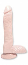 Basix 9inch Dong with Suction Cup - Flesh