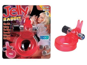 Jelly Rabbit Ultra Soft Cockring - Red