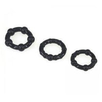Stay Hard Beaded Cockring 3Pc Set
