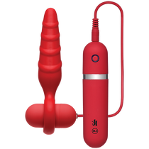 Kink Vibrating Silicone Butt Plug 4Inch