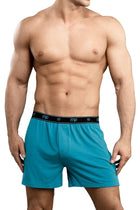 Male Power Bamboo Boxer Shorts -Teal