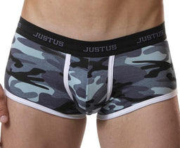 Justus Boyz Blue Camo With Contrast Piping Trunk - Large
