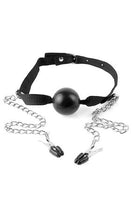 Fetish Fantasy Ball Gag & Nipple Clamps