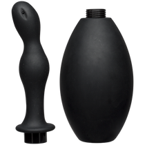 Kink Flow Silicone Anal Douche & Accessory - Black