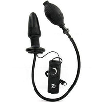 Fanny Hills Inflatable Vibrating Butt Plug - Black