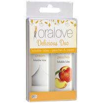 Oralove Delicious Duo Peaches and Cream 2 x 28gm