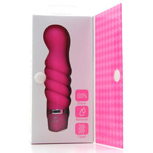 Load image into Gallery viewer, Maia Twisty Silicone G-Spot Vibe Neon Pink