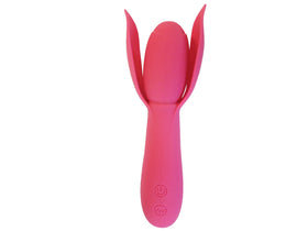 Rose Bud Silicone Petal Vibrator - Pink