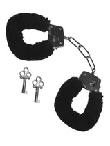 Sex & Mischief Black Furry Handcuffs