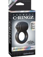 Load image into Gallery viewer, Fantasy C-Ringz BlackJack Power Ring - Black