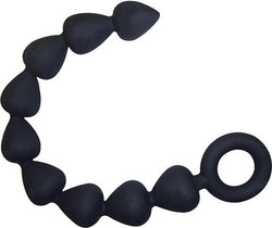 Sex & Mischief Silicone Anal Beads - Black