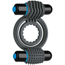 Load image into Gallery viewer, OptiMALE Vibrating Double Cock-Ring