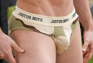 Justus Boyz Desert Camo Hip Brief - Medium