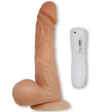 Load image into Gallery viewer, Superman 8Inch Vibrating Dildo - Flesh