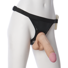 Load image into Gallery viewer, Vibrating Strapon with Cock and Ball Dong