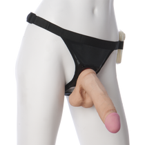Vac-U-Lock Set Vibro 8inch UR3 Realistic Cock with Ultra Harness