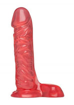 Crystal Jellies 7inch Ballsy Super Cock- Pink