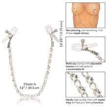 Load image into Gallery viewer, Non-piercing, nickel free adjustable nipple clamps