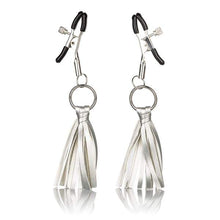 Load image into Gallery viewer, Silver Tasseled Nipple Clamps