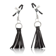 Load image into Gallery viewer, Black Tassel Adjustable Nipple Clamps