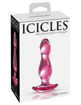 Icicles No. 73 Glass Anchor Probe - Pink