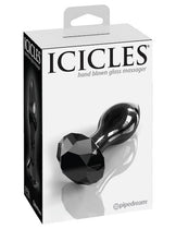 Icicles No. 78 Gemcut Butt Plug - Black