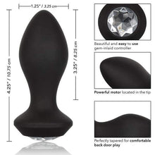 Load image into Gallery viewer, Gem End Butt Plug Vibrating