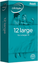 Ansell Lifestyles Large Condoms - 12pk