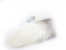 Load image into Gallery viewer, Arctic Fox Tail Metal Butt Plug - Natural fur