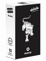 Four Seasons Black Condoms - 12pack