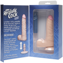 The Realistic Cock + Balls UR3 Slim 7inch - Flesh