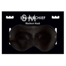 Load image into Gallery viewer, Sex &amp; Mischief Blackout Mask