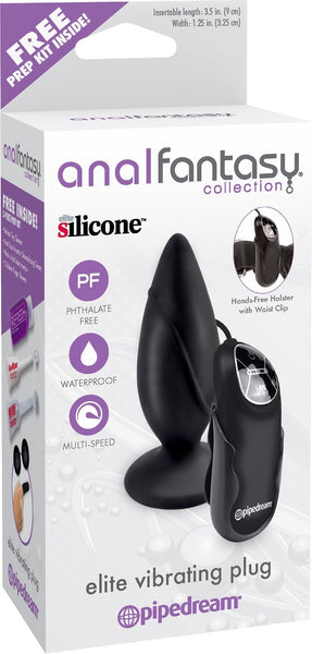 Anal Fantasy Elite Vibrating Plug - Black