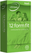 Ansell Lifestyles Form Fit Condoms - 12pk