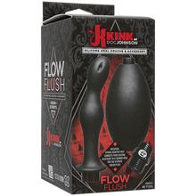 Load image into Gallery viewer, Kink Flow Silicone Anal Douche &amp; Accessory - Black