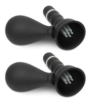 Fetish Fantasy Cordless Vibrating Nipple Suckers - Black