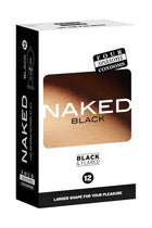 Four Seasons Naked Condoms Black & Flared 12pk
