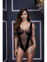 BACI 3134 Fishnet Jacquard V Teddy OS - Black