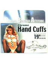 Chrome Hand Cuffs with Extended 19inch Chain