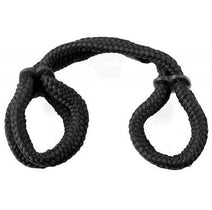 Fetish Fantasy Silk Rope Love Cuffs - Black